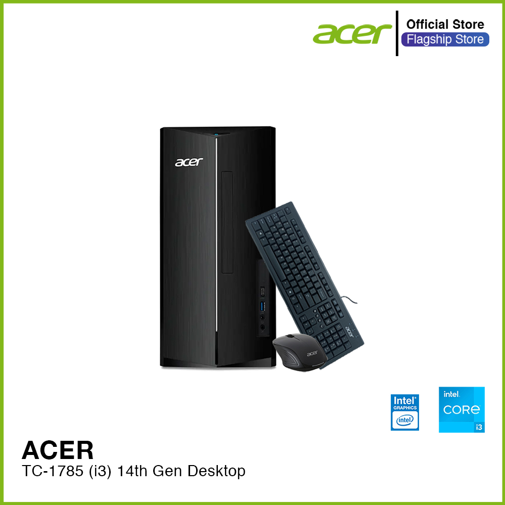 Acer TC-1785 (i3) 14th Gen Desktop 512GB PCIe SSD