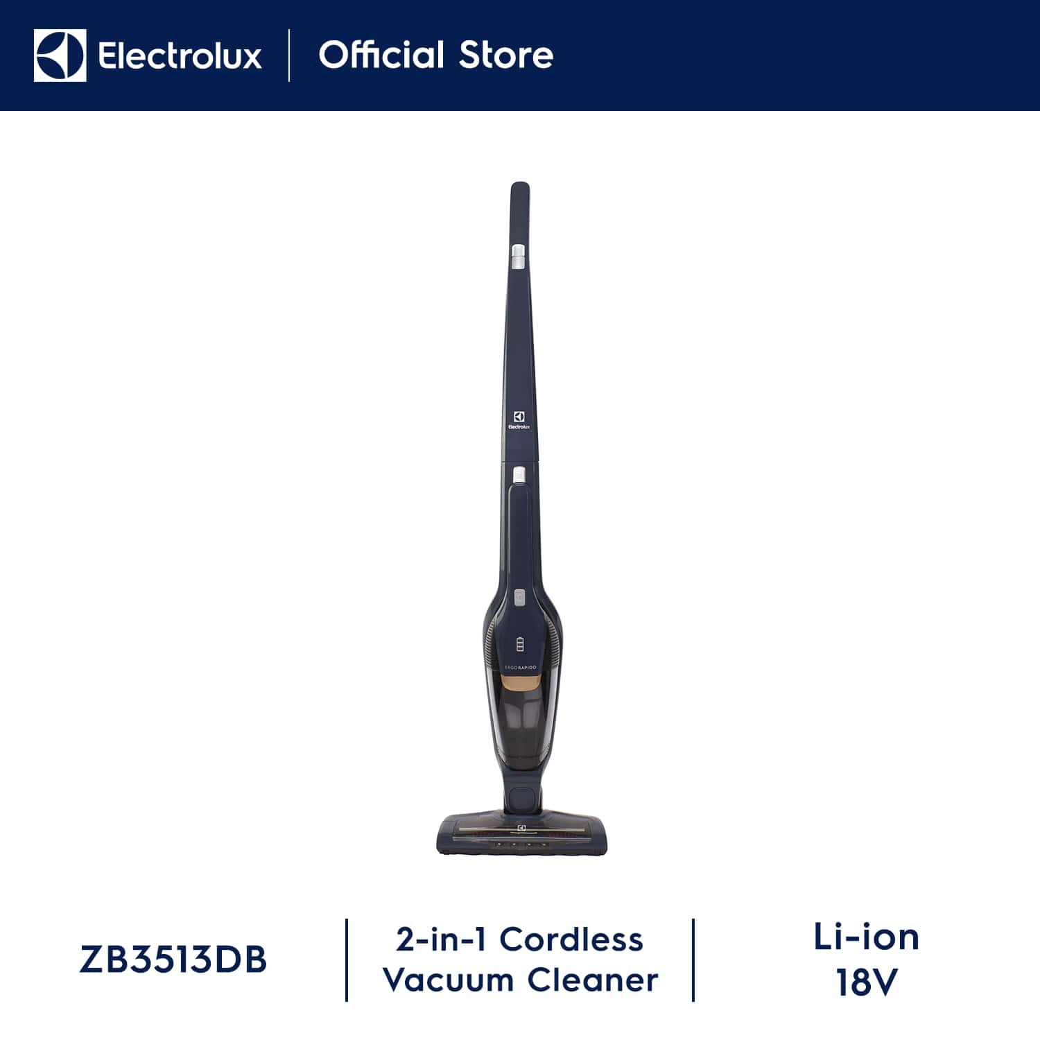Electrolux Cordless 2in1 Vacuum Cleaner (ZB3513DB)