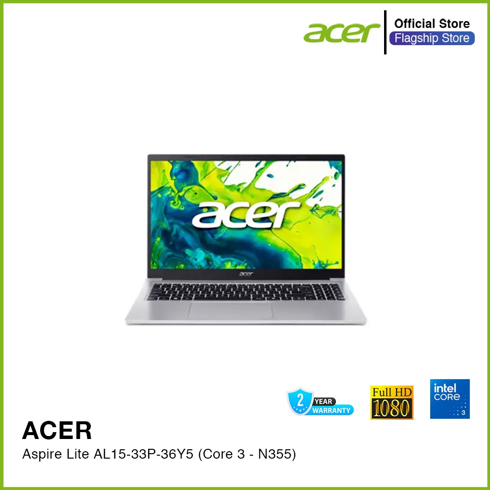 Acer Aspire Lite AL15-33P-36Y5 ( Core 3 - N355 ) Traditional Laptop, computer